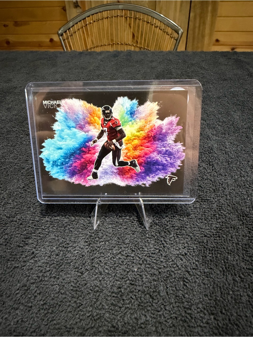 Michael Vick Atlanta Falcons Rainbow Burst Card